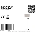 Steinhauer floor lamp STANG 2 flames E27 + GU10 IP20, black dimmable