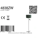 Steinhauer floor lamp STANG 2 flames E27 + GU10 IP20, black dimmable