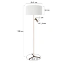 Steinhauer floor lamp STANG E27 + GU10 IP20, dimmable