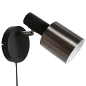 anne light & home wall luminaire FJORGARD 1 flame E27 IP20, black dimmable