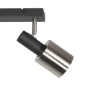 anne light & home ceiling luminaire FJORGARD 2 flames E27 IP20, black dimmable