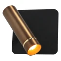wall luminaire LUMO 1 flame IP20, bronze dimmable