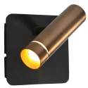 wall luminaire LUMO 1 flame IP20, bronze dimmable