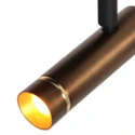 wall luminaire LUMO 1 flame IP20, bronze dimmable