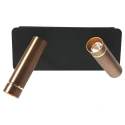 wall luminaire LUMO 2 flames IP20, bronze dimmable