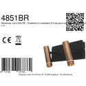 wall luminaire LUMO 2 flames IP20, bronze dimmable