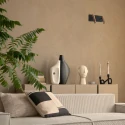 wall luminaire LUMO 2 flames IP20, bronze dimmable