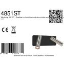 Mexlite wall luminaire LUMO 2 flames IP20, steel dimmable