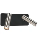 Mexlite wall luminaire LUMO 2 flames IP20, steel dimmable