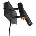 Mexlite wall luminaire LUMO 2 flames IP20, black dimmable