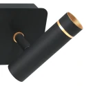 Mexlite wall luminaire LUMO 2 flames IP20, black dimmable