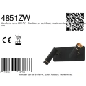 Mexlite wall luminaire LUMO 2 flames IP20, black dimmable