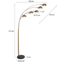 Mexlite floor lamp PENTRA E14 IP20, dimmable