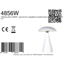 anne light & home table lamp MUSH 1 flame IP20, white dimmable