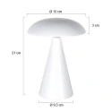 anne light & home table lamp MUSH 1 flame IP20, white dimmable