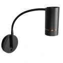 Mexlite ceiling luminaire DOWNLUME 1 flame GU10 IP20, black dimmable