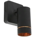 Mexlite ceiling luminaire DOWNLUME 1 flame GU10 IP20, black dimmable