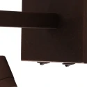 Steinhauer wall luminaire STANG 2 flames E27 IP20, cocoa dimmable