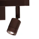 Steinhauer wall luminaire STANG 2 flames E14 IP20, cocoa dimmable