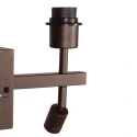 Steinhauer wall luminaire STANG 2 flames E14 IP20, cocoa dimmable