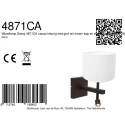 Steinhauer wall luminaire STANG 2 flames E14 IP20, cocoa dimmable