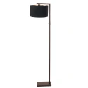 Steinhauer floor lamp STANG 1 flame E27 IP20, cocoa dimmable