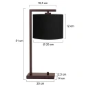 Steinhauer table lamp STANG E27 IP20, dimmable