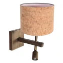 Steinhauer wall luminaire STANG 2 flames E27 IP20, bronze dimmable