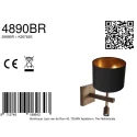 wall luminaire STANG 2 flames E27 IP20, bronze dimmable