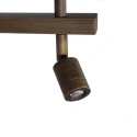 Steinhauer wall luminaire STANG 2 flames E27 IP20, bronze dimmable