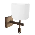 Steinhauer wall luminaire STANG 2 flames E27 IP20, bronze dimmable