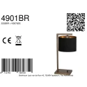 Steinhauer table lamp STANG 1 flame E27 IP20, bronze dimmable