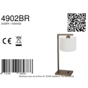 Steinhauer table lamp STANG 1 flame E27 IP20, bronze dimmable