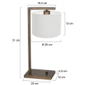 Steinhauer table lamp STANG 1 flame E27 IP20, bronze dimmable