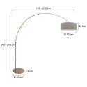 Steinhauer floor lamp SPARKLED LIGHT E27 IP20, dimmable
