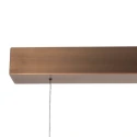 Steinhauer ceiling luminaire BANDE 3 flames IP20, bronze dimmable