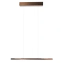 Steinhauer ceiling luminaire BANDE 3 flames IP20, bronze dimmable