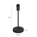Mexlite table lamp NOOR 1 flame, without shade E27 IP20, black dimmable