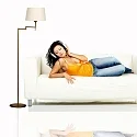 Mexlite Mexlite Floor lamp BELLA, 1 flame, bronze