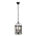 pendant luminaire PIMPERNEL 2 flames E14 IP20, black dimmable