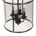 Steinhauer pendant luminaire PIMPERNEL 4 flames E14 IP20, black dimmable