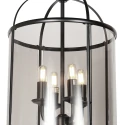 Steinhauer pendant luminaire PIMPERNEL 4 flames E14 IP20, black dimmable