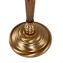 Steinhauer Table lamp ANCILLA, 1 flame, glass green, bronze