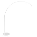 Steinhauer floor lamp SPARKLED LIGHT cylindrical, with switch, with shade, with plug, adjustable E27 IP20, white matt 