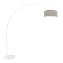 floor lamp SPARKLED LIGHT cylindrical, with switch, with shade, with plug, adjustable E27 IP20, white matt 