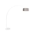 floor lamp SPARKLED LIGHT cylindrical, with switch, with shade, with plug, adjustable E27 IP20, white matt 