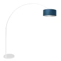 Steinhauer floor lamp SPARKLED LIGHT cylindrical, with switch, with shade, with plug, adjustable E27 IP20, white matt 