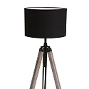 Mexlite floor lamp TRIEK 1 flame, with switch, with shade E27 IP20, wood, antique 