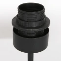 Steinhauer table lamp STANG up, short, with switch, with shade, with plug E27 IP20, black matt dimmable