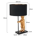 table lamp ANIMAUX - SURICATE up, with switch, with shade, with plug E27 IP20